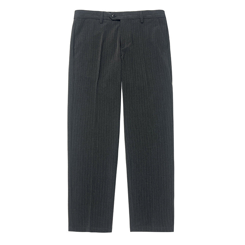 Mens Casual Pants Slim Fit Trousers Business Grade Wrinkle Resistant
