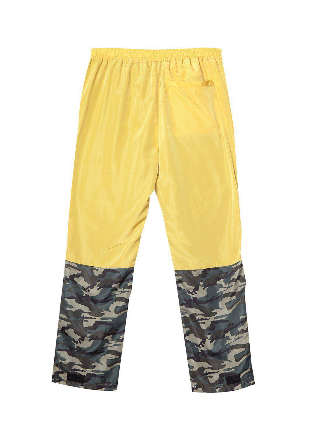 Men's Camo and Yellow Color Block Cargo Pants - Blank State