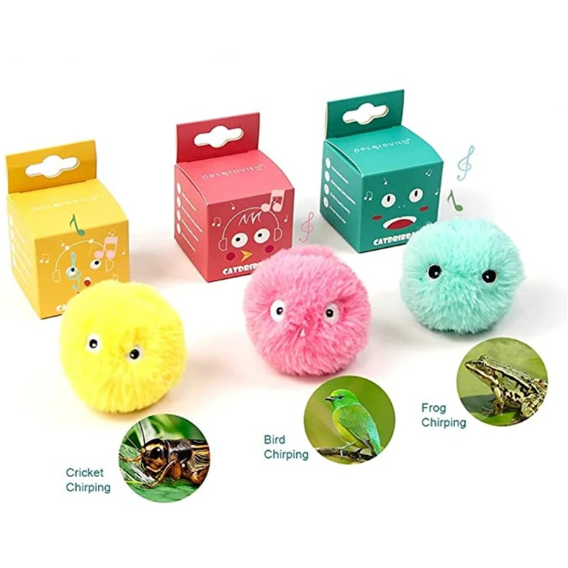 Electric Cat Ball Toy with Realistic Animal Sounds