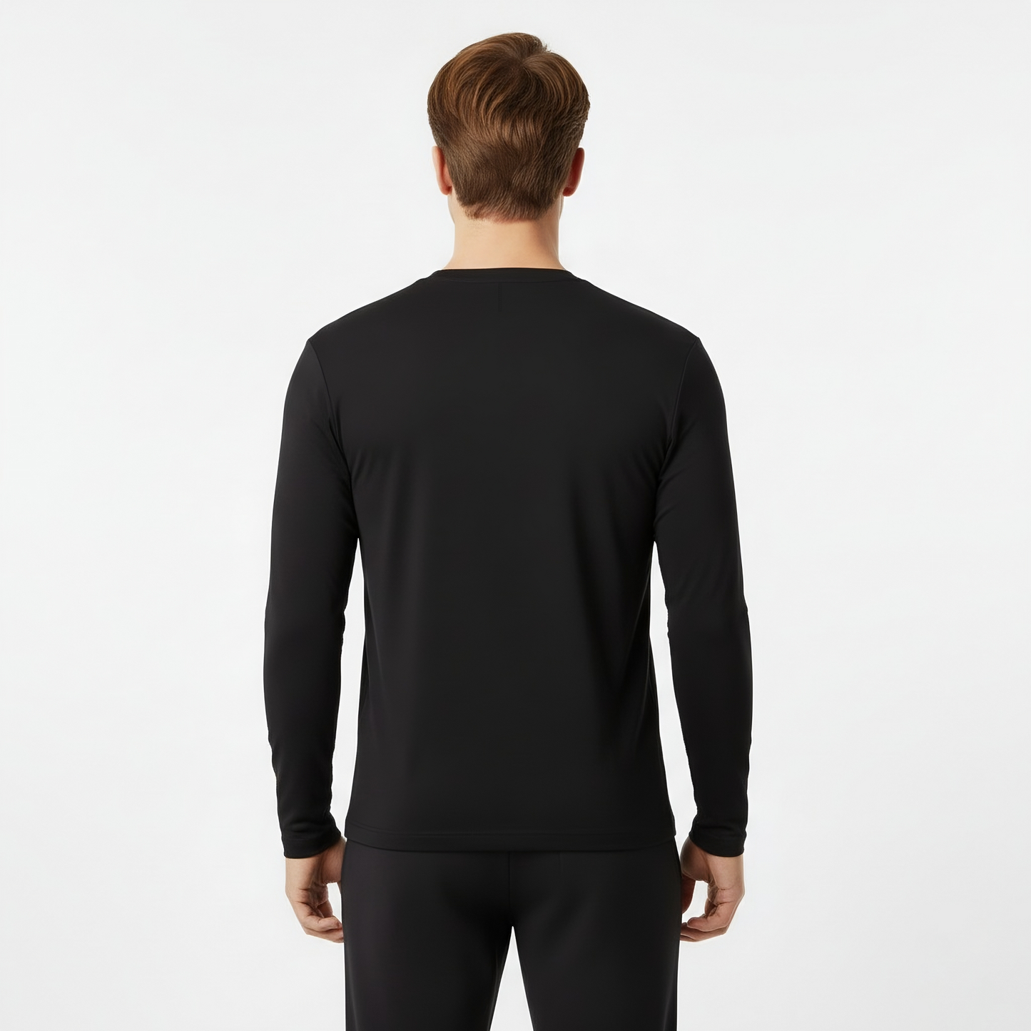 Mason Black Long Sleeve Crew