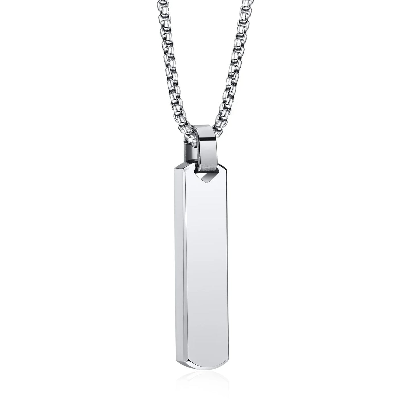 2pcs Vertical Layer Necklaces for Men | Waterproof Stainless Steel Cuban Chain Collar