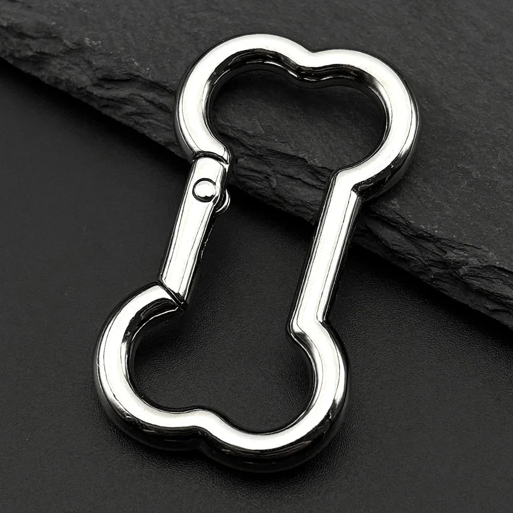 Punk Dog Bone Pendant Necklace | Stainless Steel Silver Goth Choker