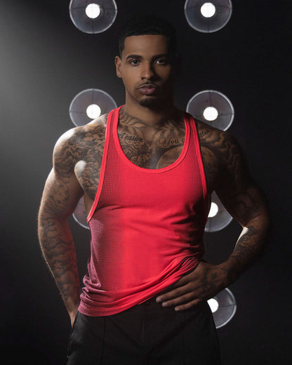 Super Bright Racerback Tank Neon Red