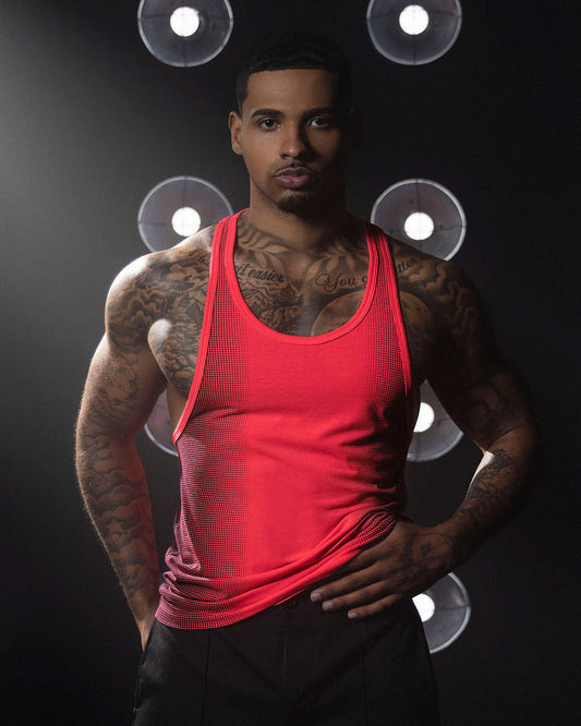 Super Bright Racerback Tank Neon Red