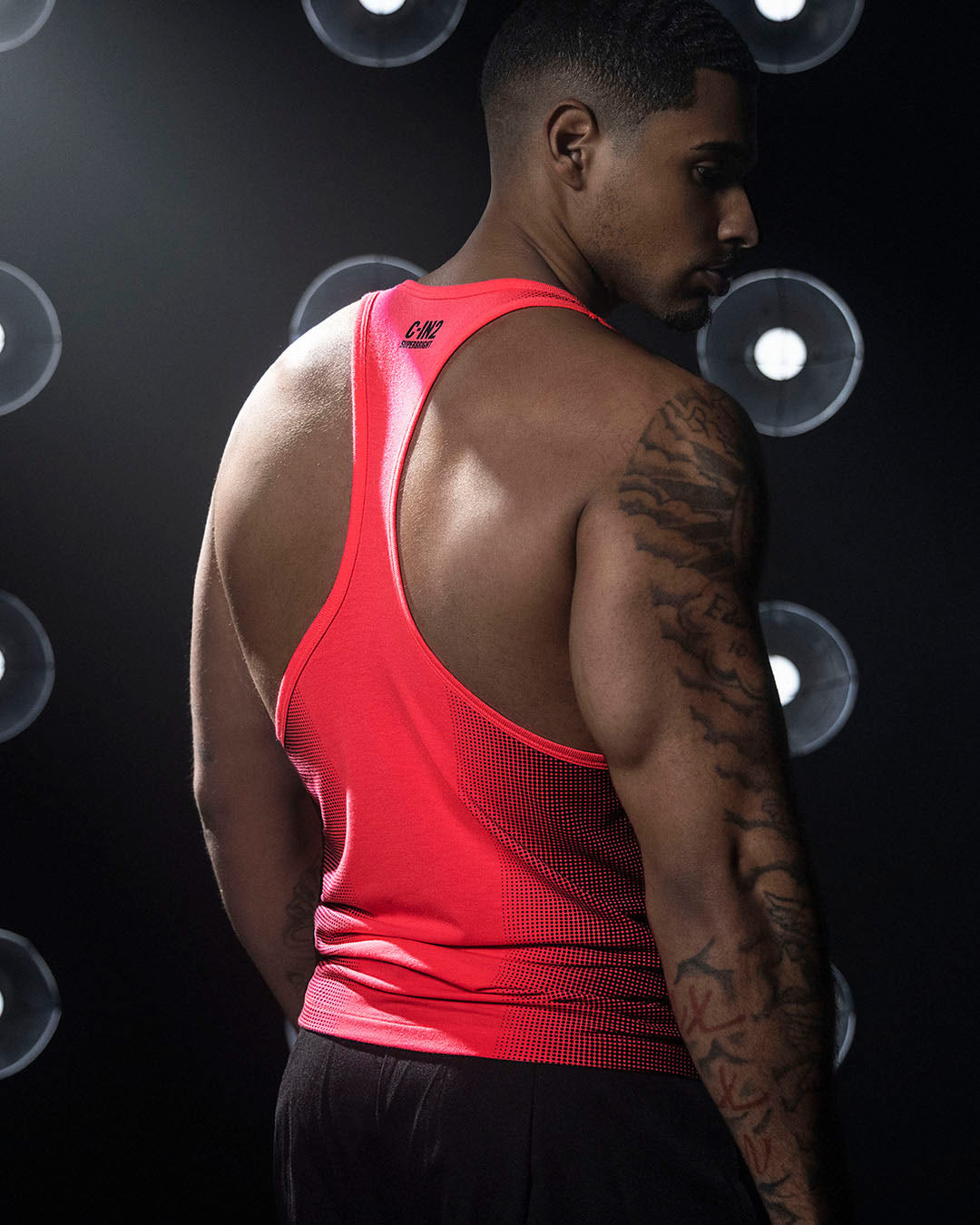 Super Bright Racerback Tank Neon Red