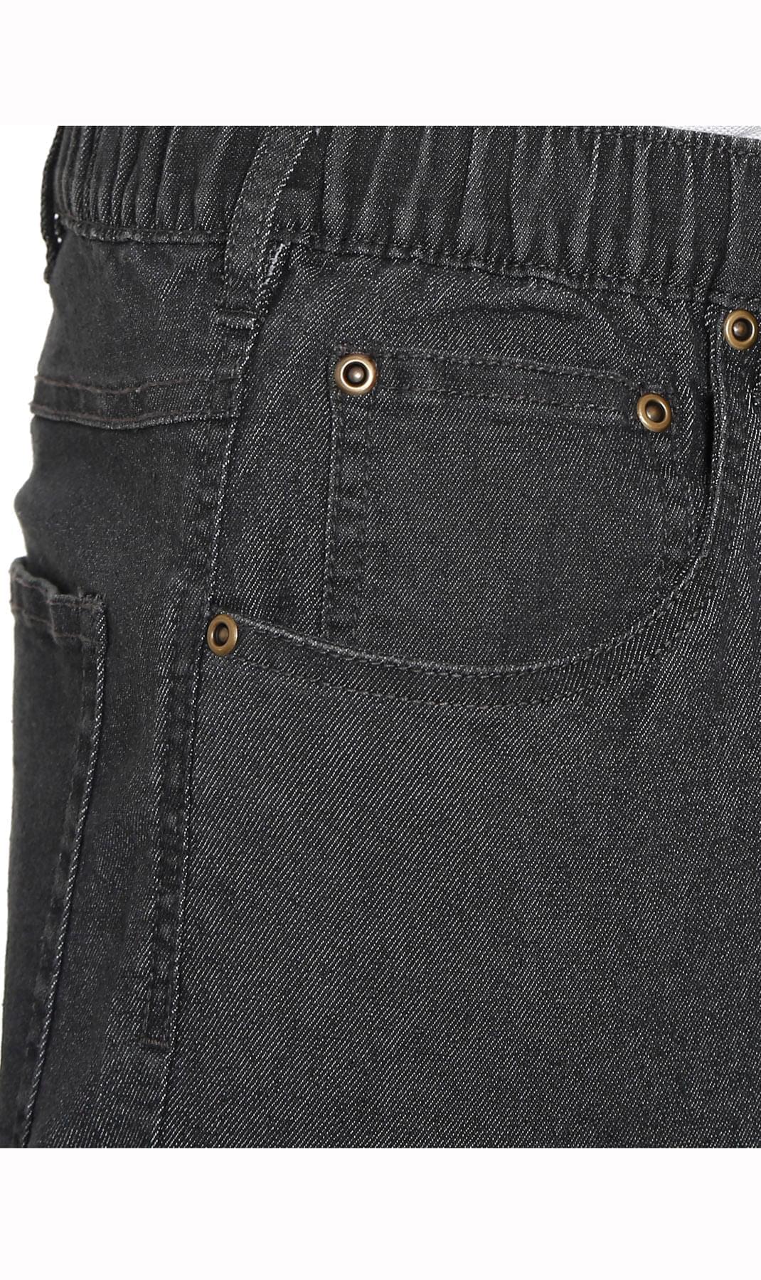 Men's Pull-On Denim and Twill Pants — Elastic Waist Easy Fit