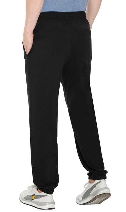 Men's Pull-On Elastic Waist Knit Pants — Relaxed Fit Lounge Pants