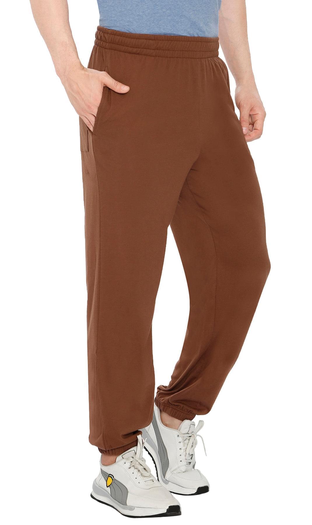 Men's Pull-On Elastic Waist Knit Pants — Relaxed Fit Lounge Pants