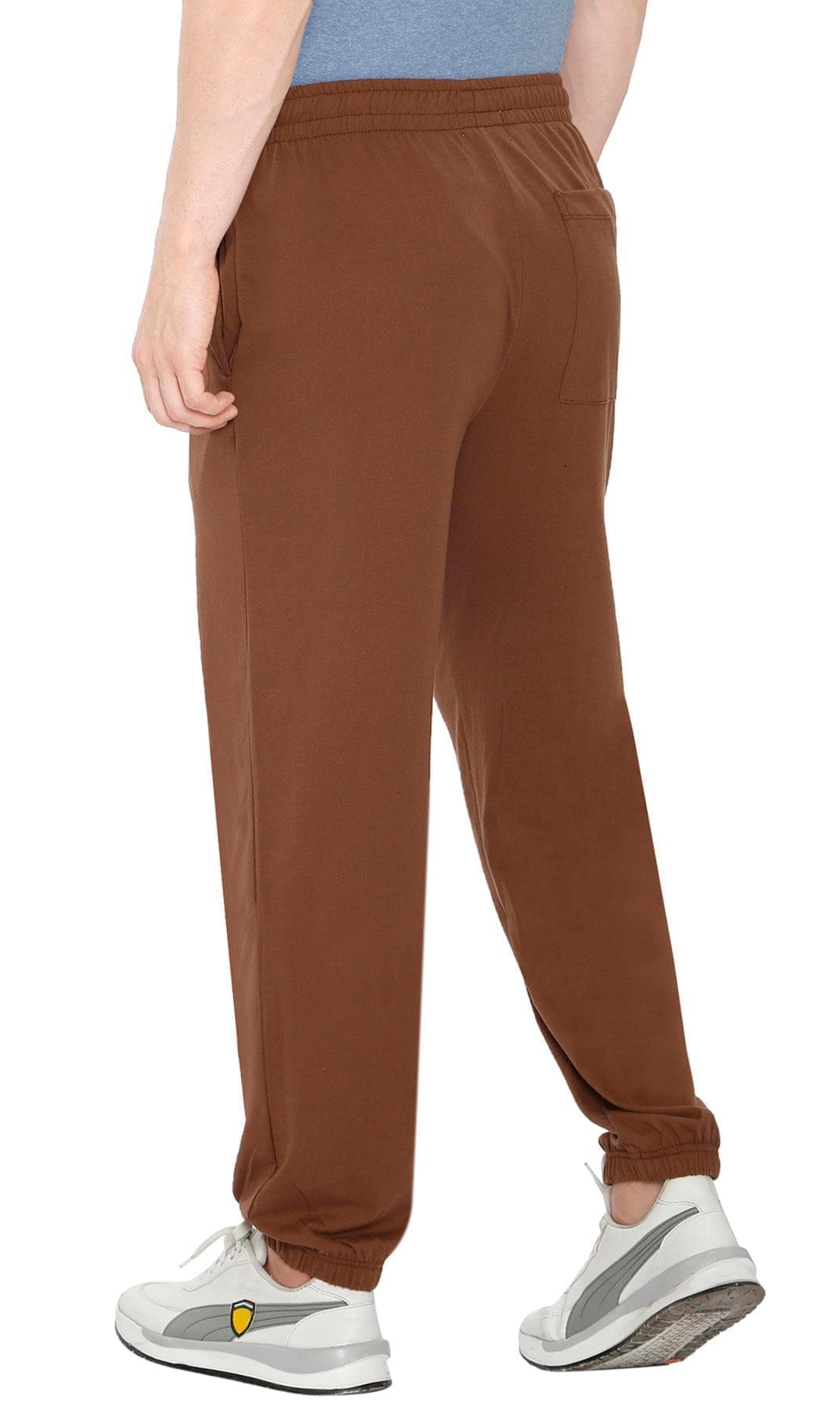 Men's Pull-On Elastic Waist Knit Pants — Relaxed Fit Lounge Pants