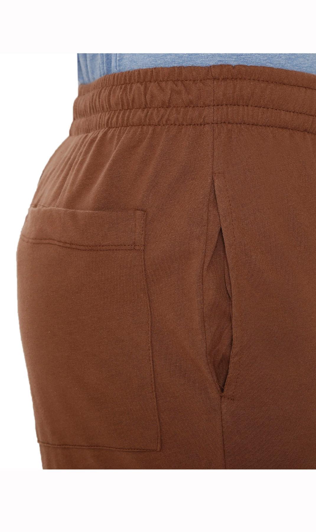 Men's Pull-On Elastic Waist Knit Pants — Relaxed Fit Lounge Pants