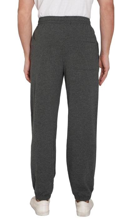 Men's Pull-On Elastic Waist Knit Pants — Relaxed Fit Lounge Pants