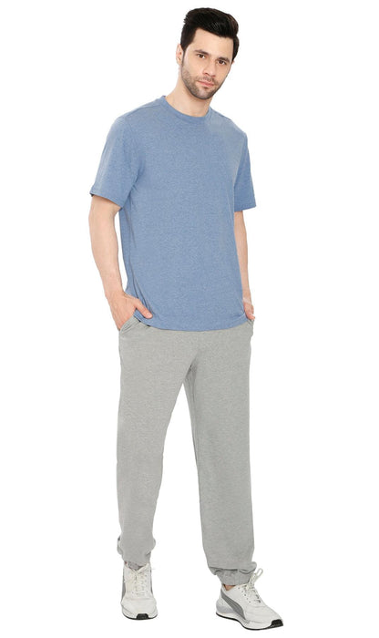 Men's Pull-On Elastic Waist Knit Pants — Relaxed Fit Lounge Pants