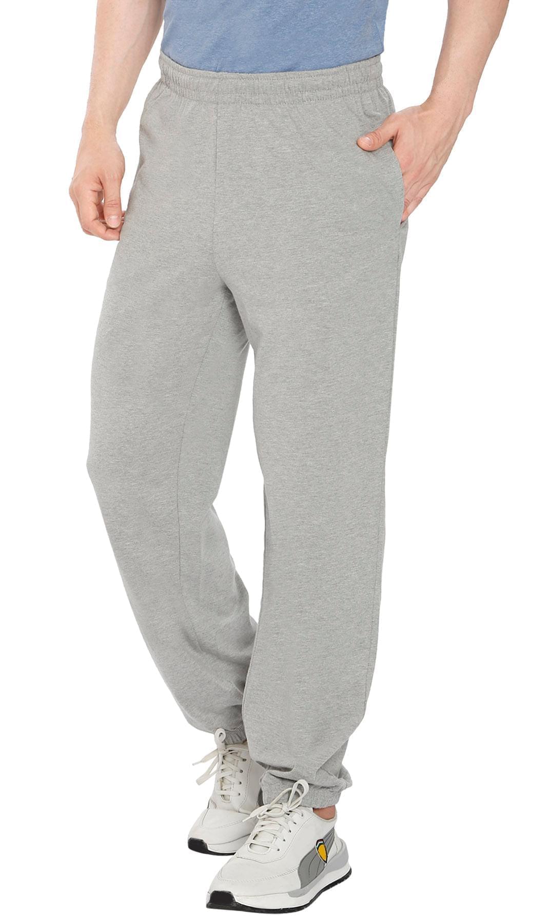 Men's Pull-On Elastic Waist Knit Pants — Relaxed Fit Lounge Pants