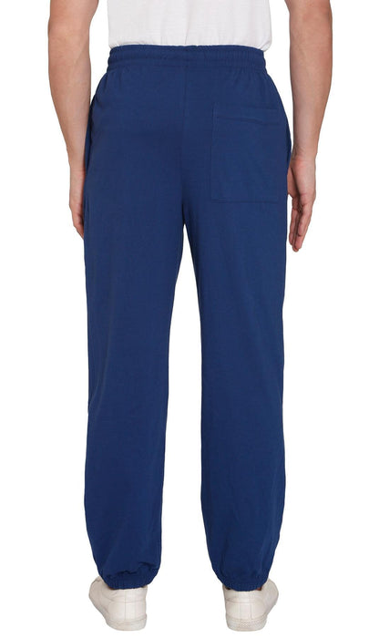 Men's Pull-On Elastic Waist Knit Pants — Relaxed Fit Lounge Pants
