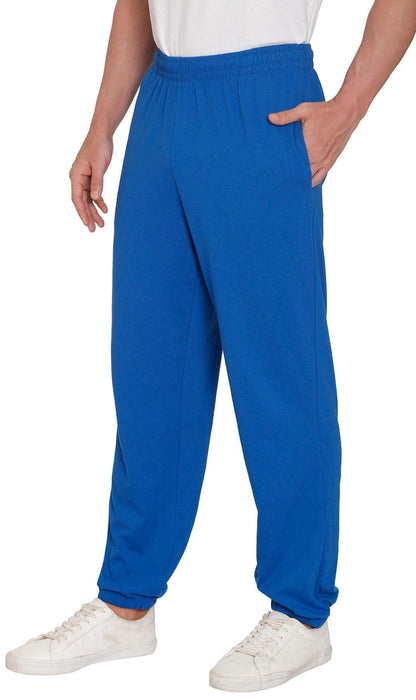 Men's Pull-On Elastic Waist Knit Pants — Relaxed Fit Lounge Pants