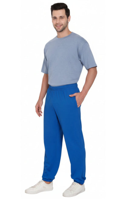 Men's Pull-On Elastic Waist Knit Pants — Relaxed Fit Lounge Pants