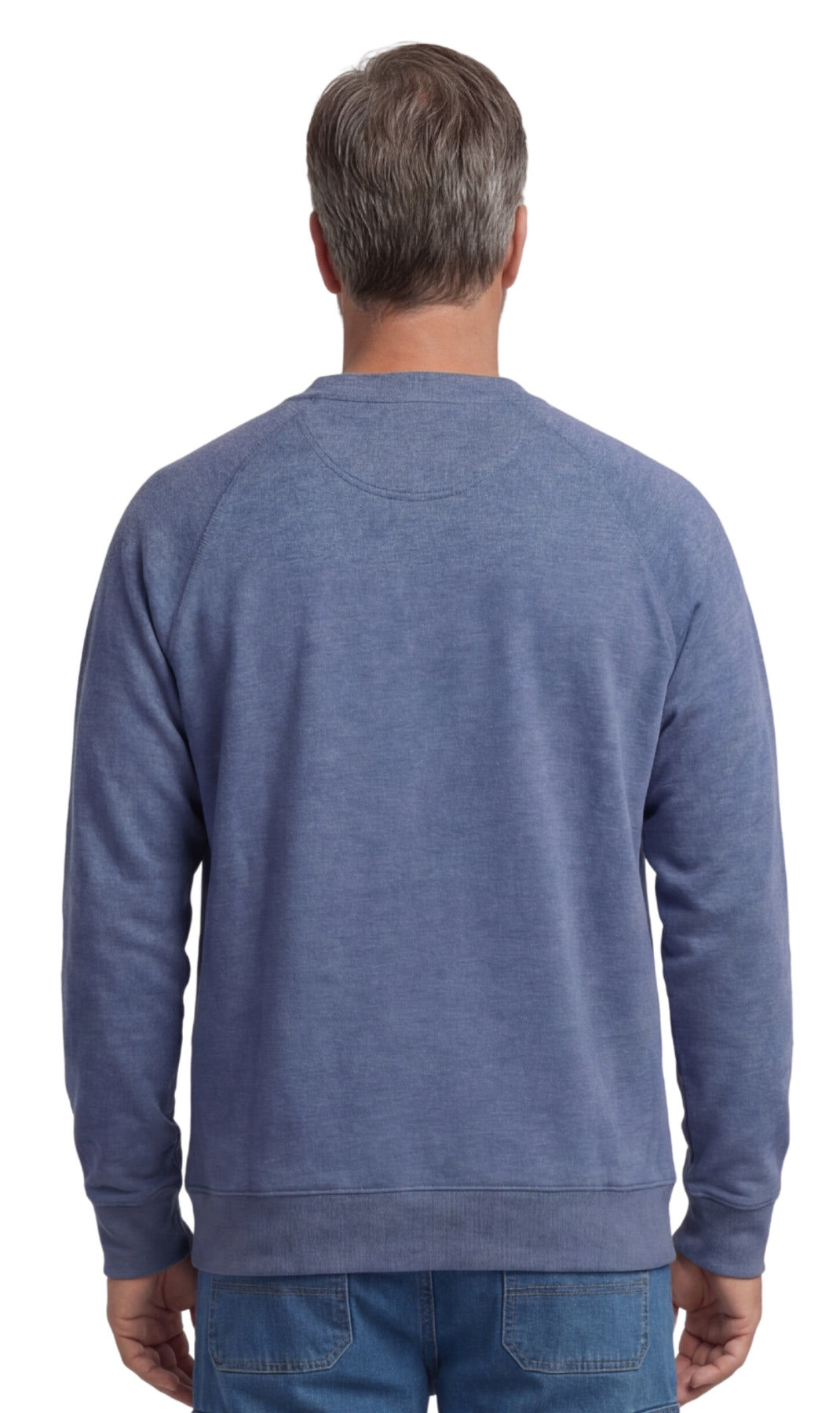 Men's 3-Pocket Fleece Sweatshirt with Raglan Seams