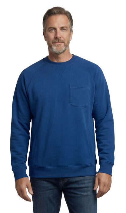 Men's 3-Pocket Fleece Sweatshirt with Raglan Seams