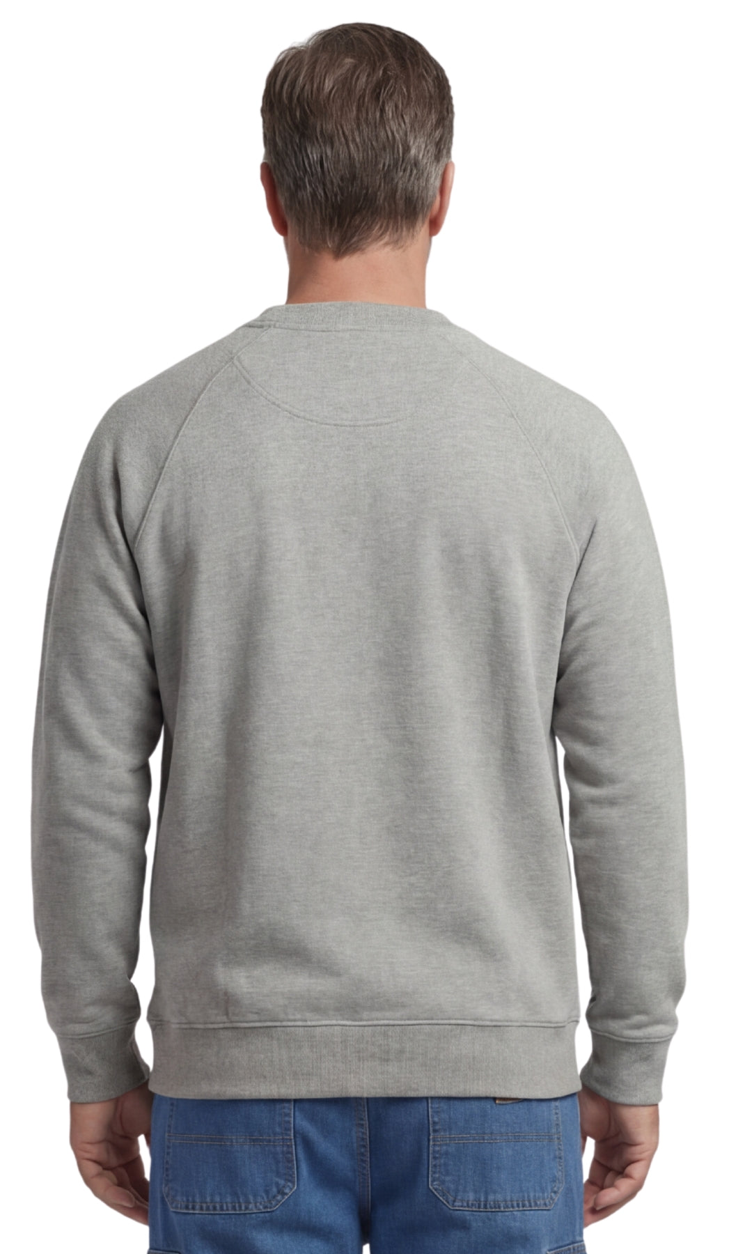 Men's 3-Pocket Fleece Sweatshirt with Raglan Seams