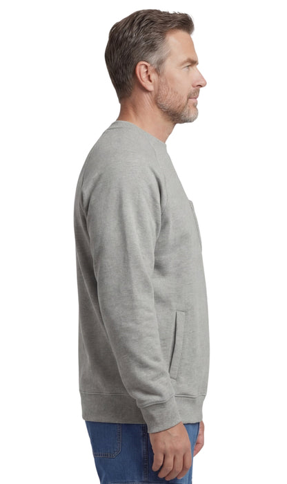 Men's 3-Pocket Fleece Sweatshirt with Raglan Seams