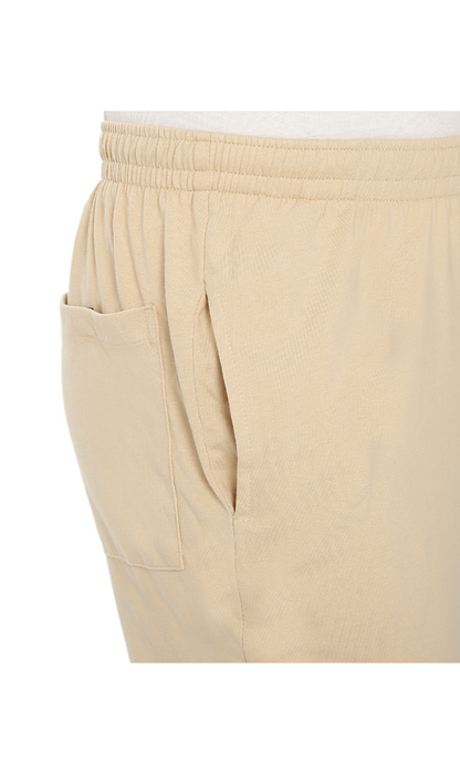 Men's Pull-On Elastic Waist Knit Pants — Relaxed Fit Lounge Pants