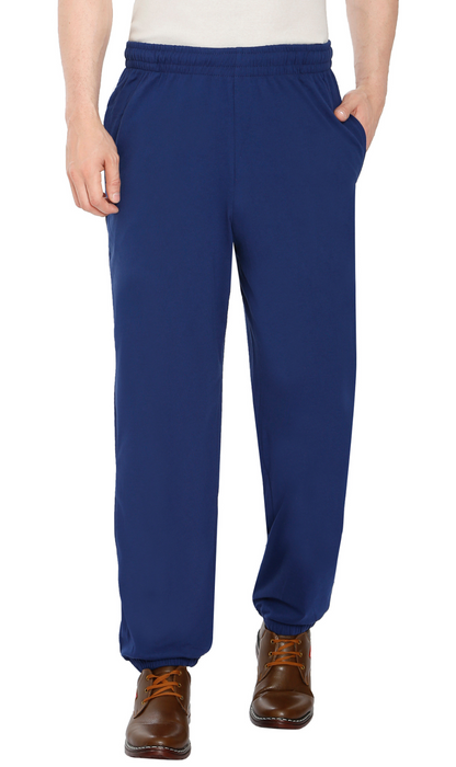 Men's Pull-On Elastic Waist Knit Pants — Relaxed Fit Lounge Pants