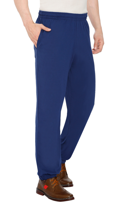 Men's Pull-On Elastic Waist Knit Pants — Relaxed Fit Lounge Pants