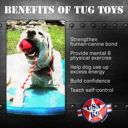 USA-K9 Cherry Bomb Rubber Dog Chew Toy | K9 Handler Reward Toy | USA Made