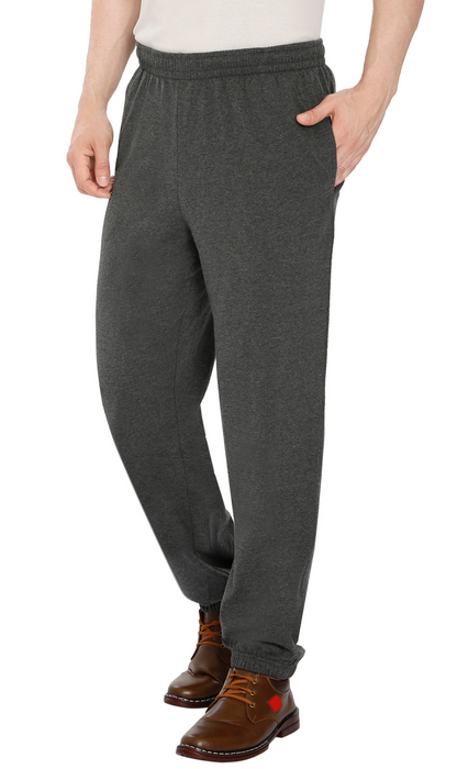 Men's Pull-On Elastic Waist Knit Pants — Relaxed Fit Lounge Pants