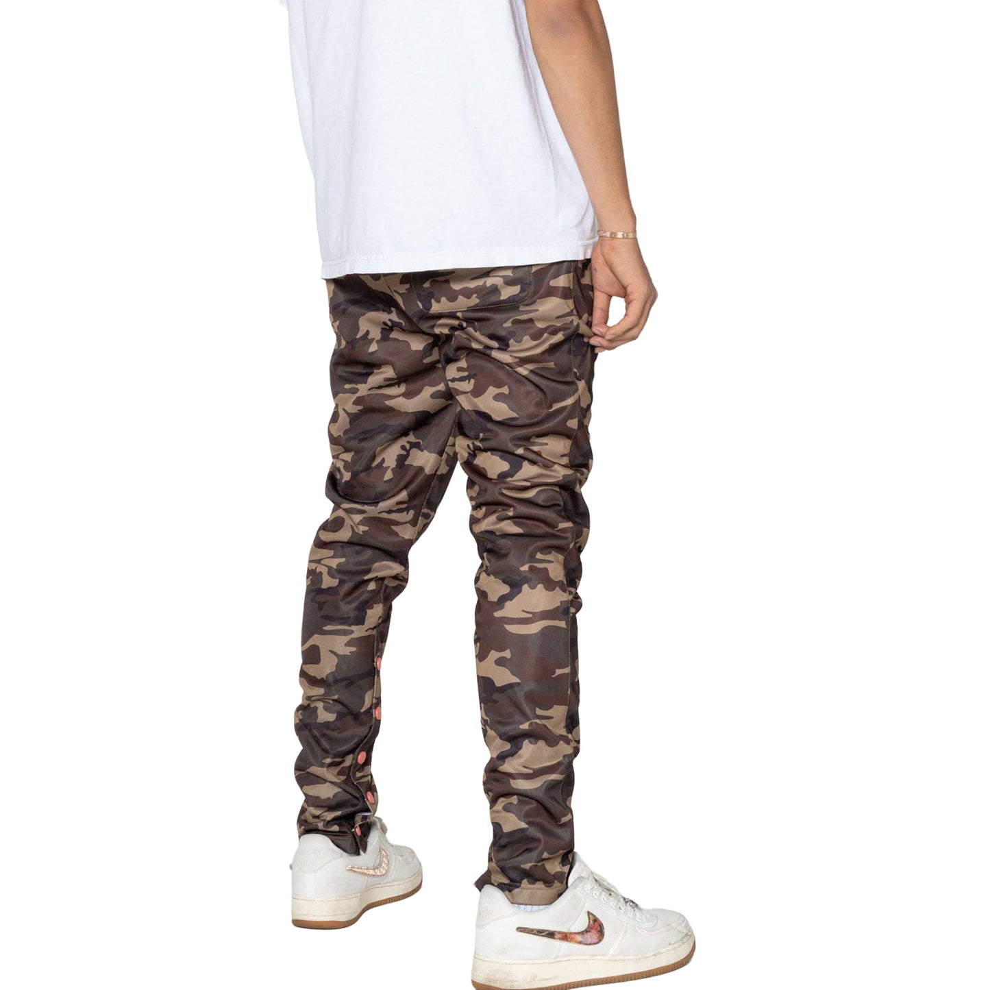 Men's Snap Track Pants in Camo - Blank State