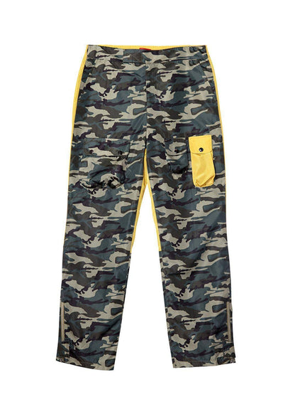 Men's Camo and Yellow Color Block Cargo Pants - Blank State