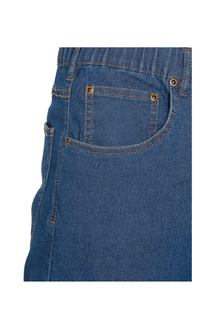 Men's Pull-On Denim and Twill Pants — Elastic Waist Easy Fit