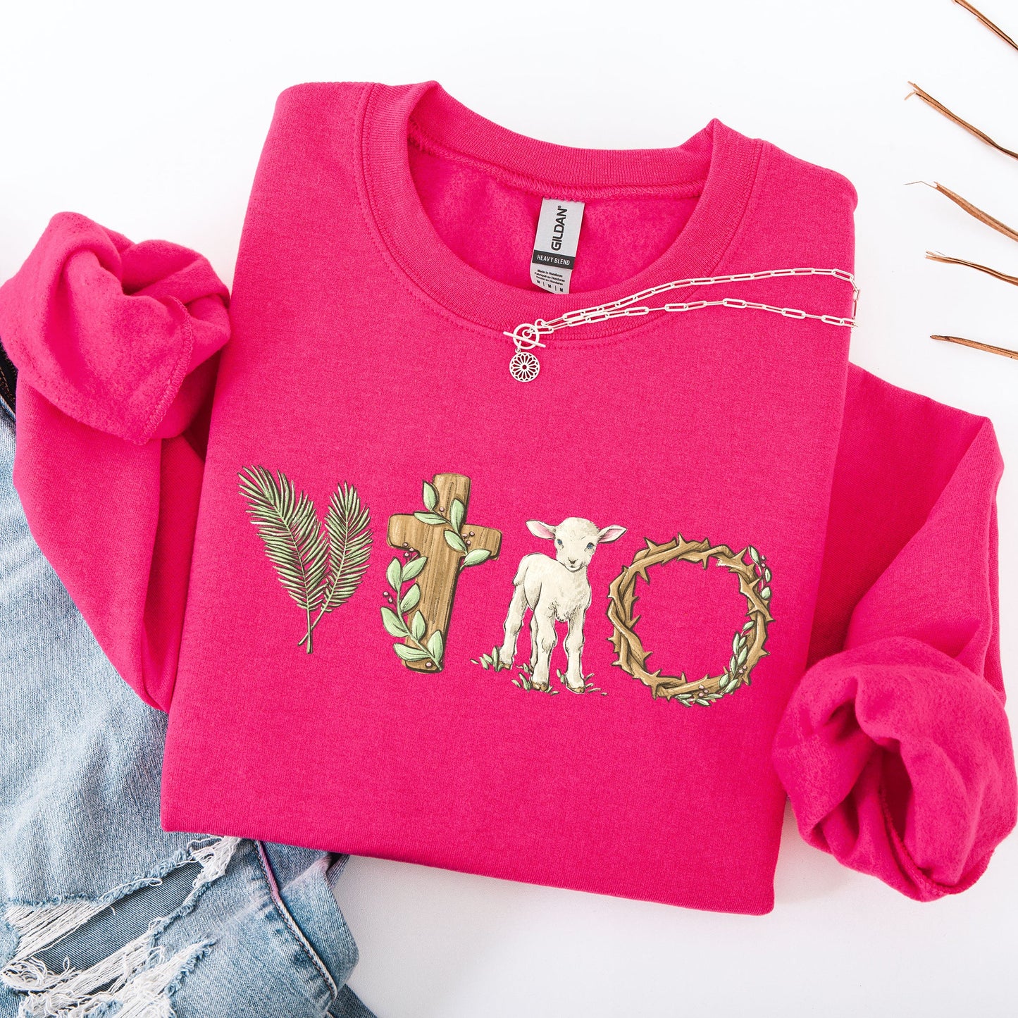 Christian Easter Gospel Bunny Jesus Rabbit Religious Faith Holiday Graphic Sweatshirt