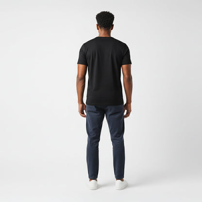 Elijah Black Short Sleeve Crew