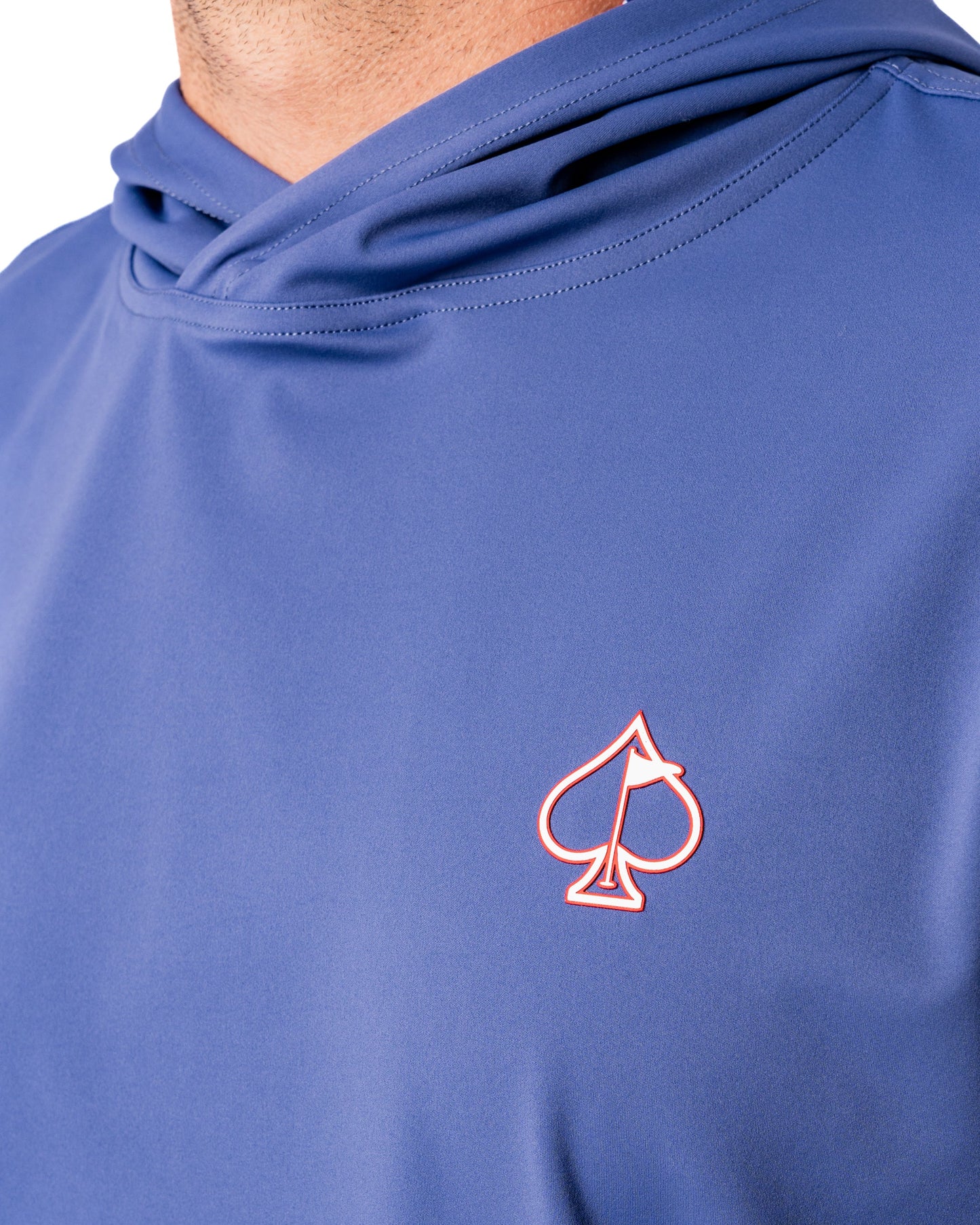 Performance Golf Hoodie - Wavy Stars and Stripes