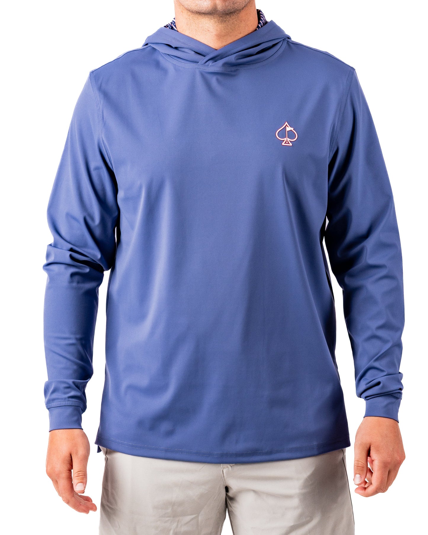 Performance Golf Hoodie - Wavy Stars and Stripes