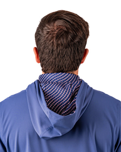 Performance Golf Hoodie - Wavy Stars and Stripes