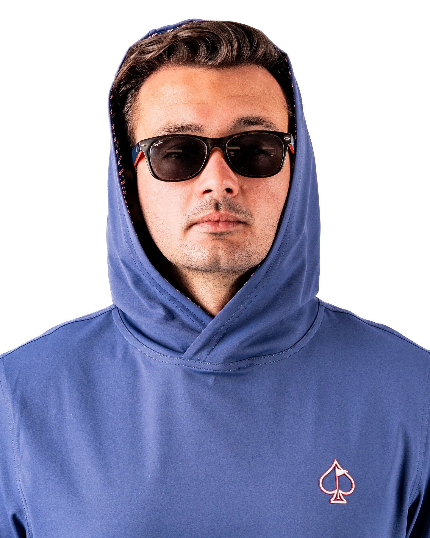 Performance Golf Hoodie - Wavy Stars and Stripes