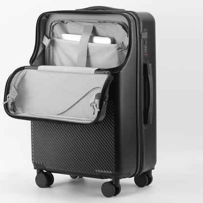 Carry On Luggage Hard Shell Spinner Suitcase USB TSA Lock Front Pocket Travel Bag