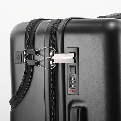 Carry On Luggage Hard Shell Spinner Suitcase USB TSA Lock Front Pocket Travel Bag