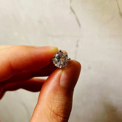 Magnetic Stud Earrings for Men | Non Pierced Crystal Clip On Earrings