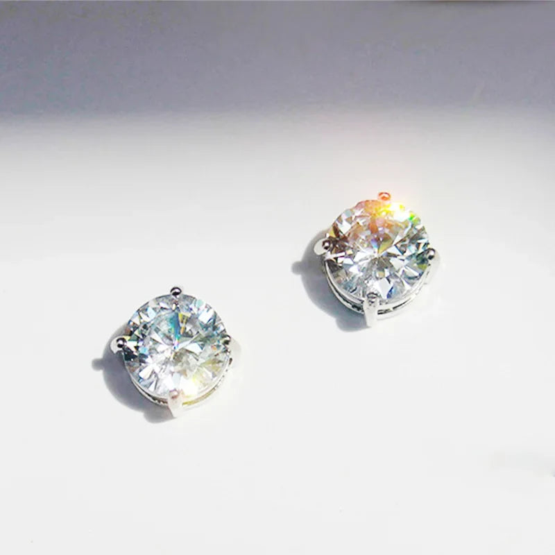 Magnetic Stud Earrings for Men | Non Pierced Crystal Clip On Earrings