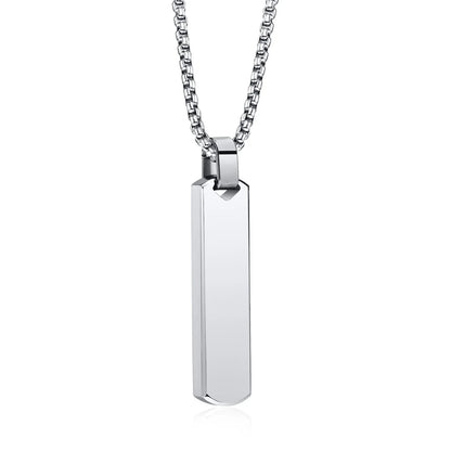 2pcs Vertical Layer Necklaces for Men | Waterproof Stainless Steel Cuban Chain Collar