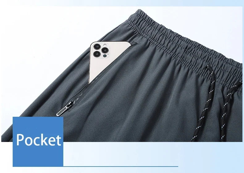 Men Jogger Pants – Breathable Quick Dry Drawstring Sports Sweatpants
