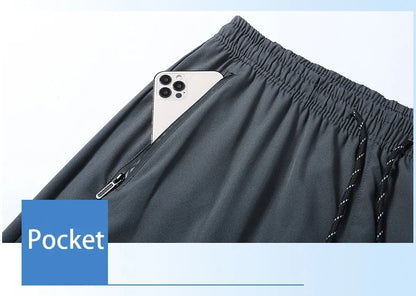 Men Jogger Pants – Breathable Quick Dry Drawstring Sports Sweatpants