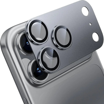 Tempered Glass Lens Screen Protector for IPhone 17 Air 16 15 14 Pro Max Plus 13 Mini 17Pro 17Air ProMax Metal Ring Film Cover