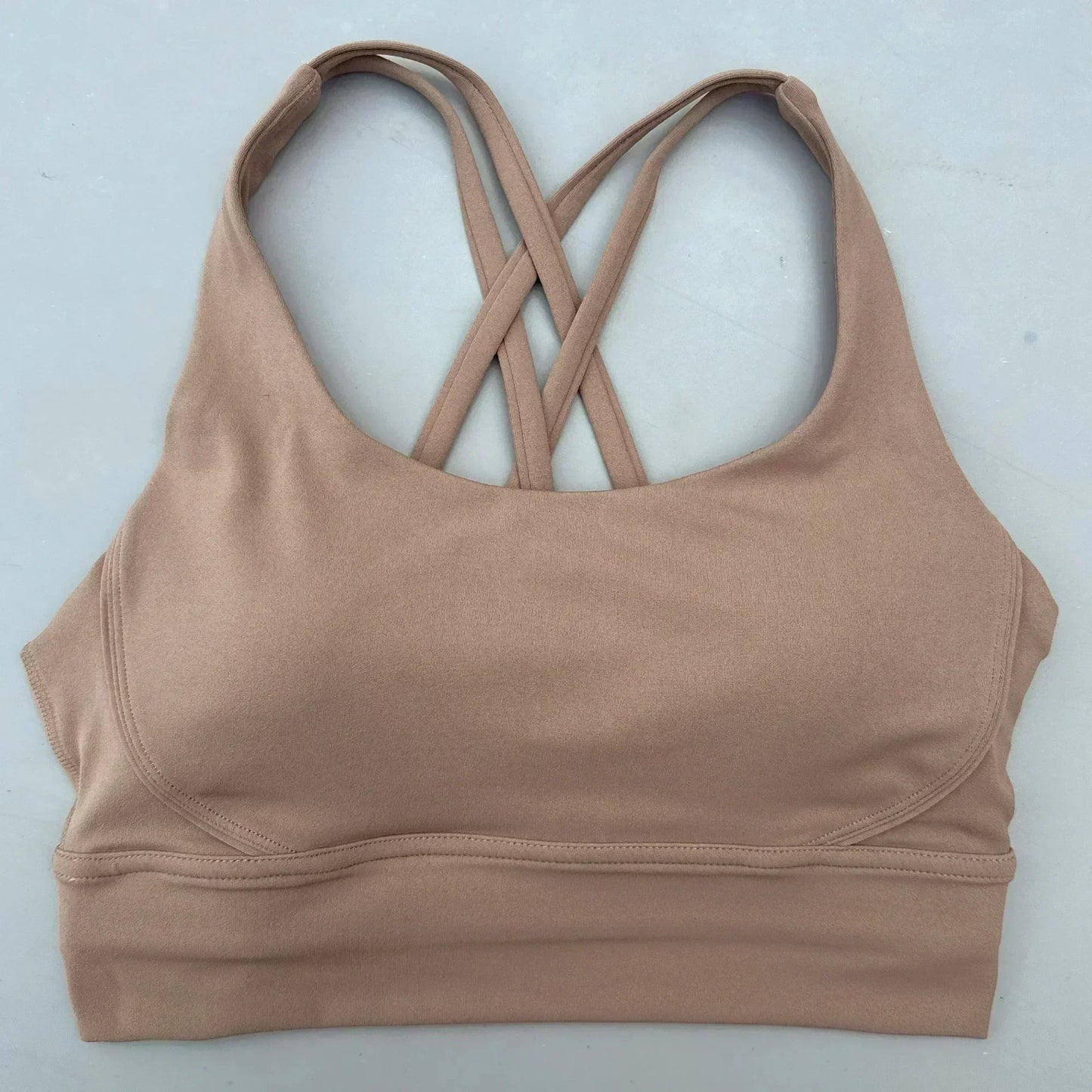 Solid Color Women Cross  Fitness sport Bra soft high strength Tight Top Comprehensive Training Gym Yoga Underwear With Chest Pad