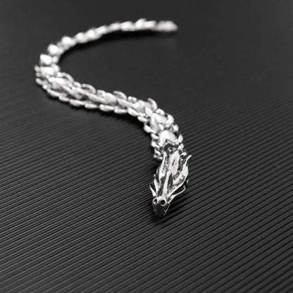 Hip Hop Punk Dragon Scale Bracelet | Bold Keel Design for Men