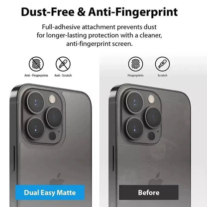 3Pcs Back Soft Matte Hydrogel Film For iPhone 15 14 13 12 Mini 11 Pro X XS MAX XR 7 8 Plus SE Clear TPU Screen Protector