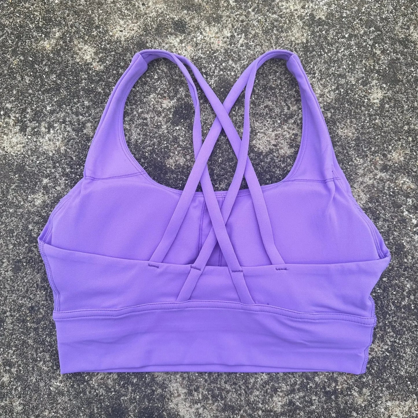 Solid Color Women Cross  Fitness sport Bra soft high strength Tight Top Comprehensive Training Gym Yoga Underwear With Chest Pad